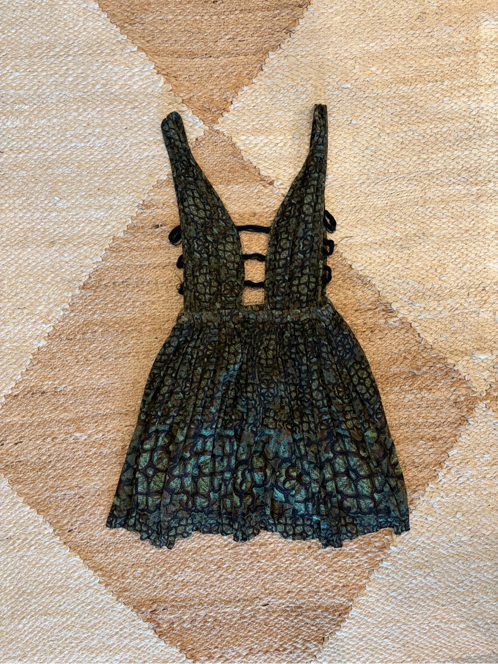 Free People Plunging Mini Dress